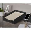 imageBostitch Konnect Letter Tray Fits 975quot x 12quot Sized Documents Low Profile KTTrayWhiteBlack