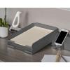 imageBostitch Konnect Letter Tray Fits 975quot x 12quot Sized Documents Low Profile KTTrayWhiteGray