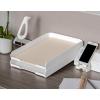 imageBostitch Konnect Letter Tray Fits 975quot x 12quot Sized Documents Low Profile KTTrayWhiteWhite