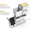 imageBostitch Konnect Qi Certified Wireless Charging Desk Accessory Kit with Pencil CupsWhite