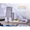 imageBostitch Konnect Qi Certified Wireless Charging Desk Accessory Kit with Pencil CupsWhite