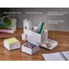 imageBostitch Konnect Qi Certified Wireless Charging Desk Accessory Kit with Pencil CupsWhite