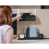 imageBostitch Konnect Wide Pencil Holder Desk Organizer Removable Lid ampamp Dividers Gray KTWCUPGray