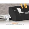 imageBostitch Office Bostitch Konnect Desktop Power Hub with 2 USB ampamp Outlet Phone Charger  Compatible with iPhone Android iPad Tablets and More KTPOWERBLKBlack