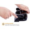imageBostitch Office EZ Squeeze 20 Sheet Standard 3 Hole Punch Metal Construction SilverBlack HP20