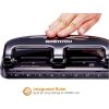 imageBostitch Office EZ Squeeze 20 Sheet Standard 3 Hole Punch Metal Construction SilverBlack HP20