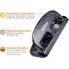 imageBostitch Office EZ Squeeze 20 Sheet Standard 3 Hole Punch Metal Construction SilverBlack HP20