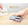 imageBostitch Office EZ Squeeze OneHole Punch 10 Sheet Capacity Lightweight GrayBlue 24023 Pack