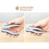 imageBostitch Office EZ Squeeze OneHole Punch 10 Sheet Capacity Lightweight GrayBlue 24023 Pack