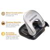 imageBostitch Office EZ Squeeze Reduced Effort 2Hole Punch 2 Sheets Locking Handle Silver 23120 Sheets