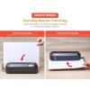imageBostitch Office Electric 3Hole Punch Dual Paper Loading Heavy Duty JamFree 20 Sheet Capacity AC Adapter or Battery Powered Space Saving Black EHP20BLKBlack