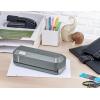 imageBostitch Office Electric 3Hole Punch Dual Paper Loading Heavy Duty JamFree 20 Sheet Capacity AC Adapter or Battery Powered Space Saving Black EHP20BLKGrey