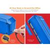 imageBostitch Office Electric 3Hole Punch Dual Paper Loading Heavy Duty JamFree 20 Sheet Capacity AC Adapter or Battery Powered Space Saving Black EHP20BLKBlue