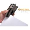 imageBostitch Office Heavy Duty Stapler 40 Sheet Capacity No Jam Half Strip Fits into the Palm of Your Hand For Classroom Office or Desk GrayBlack Chrome