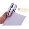 imageBostitch Office Heavy Duty Stapler 40 Sheet Capacity No Jam Half Strip Fits into the Palm of Your Hand For Classroom Office or Desk GrayChrome