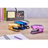 imageBostitch Office Heavy Duty Stapler 40 Sheet Capacity No Jam Half Strip Fits into the Palm of Your Hand For Classroom Office or Desk GrayMetallic Blue