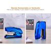 imageBostitch Office Heavy Duty Stapler 40 Sheet Capacity No Jam Half Strip Fits into the Palm of Your Hand For Classroom Office or Desk GrayMetallic Blue
