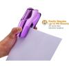 imageBostitch Office Heavy Duty Stapler 40 Sheet Capacity No Jam Half Strip Fits into the Palm of Your Hand For Classroom Office or Desk GrayMetallic Purple