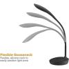 imageBostitch Office KTVLED1502WHITE Gooseneck LED Desk Lamp with USB Charging Port Dimmable WhiteBlack
