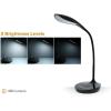 imageBostitch Office KTVLED1502WHITE Gooseneck LED Desk Lamp with USB Charging Port Dimmable WhiteBlack