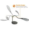 imageBostitch Office KTVLED1502WHITE Gooseneck LED Desk Lamp with USB Charging Port Dimmable WhiteGray