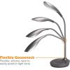 imageBostitch Office KTVLED1502WHITE Gooseneck LED Desk Lamp with USB Charging Port Dimmable WhiteGray