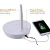 imageBostitch Office KTVLED1502WHITE Gooseneck LED Desk Lamp with USB Charging Port Dimmable WhiteWhite