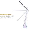 imageBostitch Office KTVLED1810WHITE Powered Rechargeable Battery LED Desk Lamp 3 Color Temperatures Flip Open WhiteNavy Blue