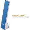 imageBostitch Office KTVLED1810WHITE Powered Rechargeable Battery LED Desk Lamp 3 Color Temperatures Flip Open WhiteNavy Blue