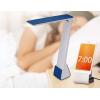 imageBostitch Office KTVLED1810WHITE Powered Rechargeable Battery LED Desk Lamp 3 Color Temperatures Flip Open WhiteNavy Blue