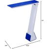 imageBostitch Office KTVLED1810WHITE Powered Rechargeable Battery LED Desk Lamp 3 Color Temperatures Flip Open WhiteNavy Blue