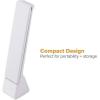 imageBostitch Office KTVLED1810WHITE Powered Rechargeable Battery LED Desk Lamp 3 Color Temperatures Flip Open WhiteWhite