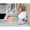 imageBostitch Office Konnect 5Piece Desktop Organizer Kit Includes Cable Management Rail Charging Phone Dock Tape Dispenser Sticky Notes Storage Bin White KTCKIT1WHITE