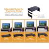 imageBostitch Office Konnect Adjustable Monitor Stand Riser 4 Height Adjustments Builtin Cable Management Rubber Feet  BlackBlack