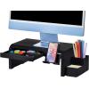 imageBostitch Office Konnect Adjustable Monitor Stand Riser 4 Height Adjustments Builtin Cable Management Rubber Feet  BlackBlack