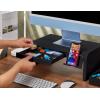 imageBostitch Office Konnect Adjustable Monitor Stand Riser 4 Height Adjustments Builtin Cable Management Rubber Feet  BlackBlack