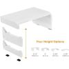 imageBostitch Office Konnect Adjustable Monitor Stand Riser 4 Height Adjustments Builtin Cable Management Rubber Feet  BlackWhite