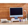 imageBostitch Office Konnect Adjustable Monitor Stand Riser 4 Height Adjustments Builtin Cable Management Rubber Feet  BlackWhite
