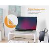 imageBostitch Office Konnect Adjustable Monitor Stand Riser 4 Height Adjustments Builtin Cable Management Rubber Feet  BlackWhite