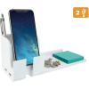 imageBostitch Office Konnect Charging Station Desk Organizer Base USB Phone Stand Compatible with Cell Phones ampamp Tablets White KT2BASEPHONEWHT