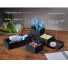 imageBostitch Office Konnect Desk Organizer and Charging Station 2 USB Ports ampamp 2 Plugs Charges Phones ampamp Tablets Accessory Tray 4Piece Design Black
