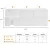 imageBostitch Office Konnect Desk Organizer and Charging Station 2 USB Ports ampamp 2 Plugs Charges Phones ampamp Tablets Accessory Tray 4Piece Design White