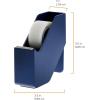 imageBostitch Office Konnect Tape Dispenser with Premium Singlesided Tape Sticks to Desk Black KTTAPEBLKBlue