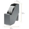 imageBostitch Office Konnect Tape Dispenser with Premium Singlesided Tape Sticks to Desk Black KTTAPEBLKGray
