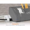 imageBostitch Office Konnect USB Charging Phone Stand Vertical or Horizontal Docking White KTPHONEWHITEGray