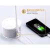 imageBostitch Office LED Dimmable Desk Lamp with Bluetooth Speaker ampamp USB Port Energy Efficient 55W Natural Daylight White VLED1817WHITEBOS