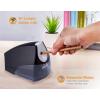 imageBostitch Office Personal Electric Pencil Sharpener Powerful StallFree Motor High Capacity Shavings Tray 7yr Warranty Navy Blue EPS4KTBLUEBlack