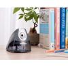 imageBostitch Office Personal Electric Pencil Sharpener Powerful StallFree Motor High Capacity Shavings Tray Gray EPS4KTGRAYGray