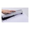 imageBostitch Office Premium 3 Hole Punch 12 Sheet Capacity Metal Rubber Base EasyClean Tray Silver 2Pack1 Pack