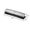 imageBostitch Office Premium 3 Hole Punch 12 Sheet Capacity Metal Rubber Base EasyClean Tray Silver 2Pack1 Pack
